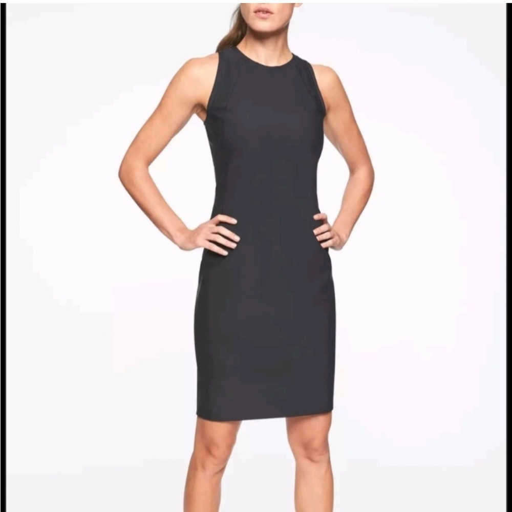 Athleta 866701 Women’s Stellar En Route Dress $118.00. SIZE M black